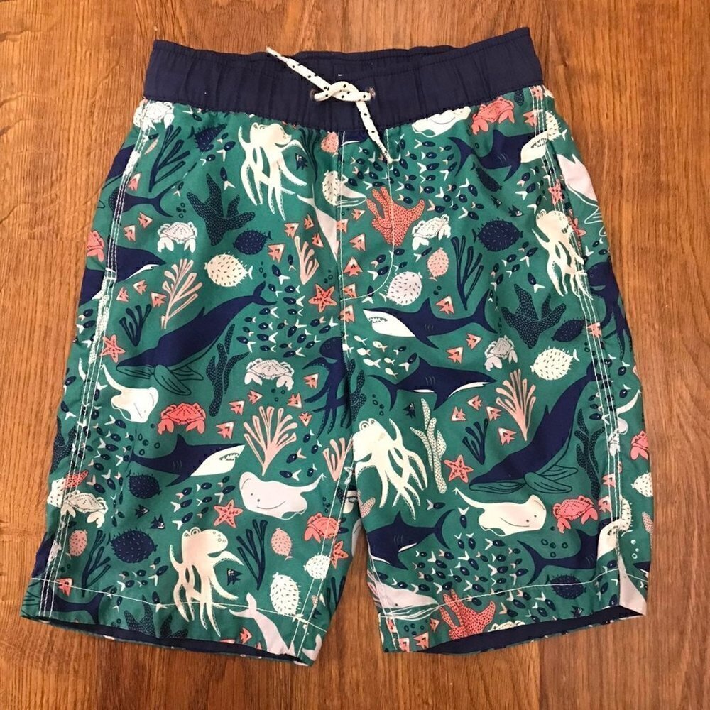 Gap Kids sea creatures Swim Trunks